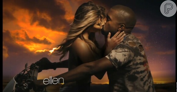 Kim Kardashian e Kanye West se beijam no clipe novo do rapper, 'Bound 2', em 19 de novembro de 2013