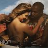 Kim Kardashian e Kanye West protagonizam cenas quentes em cima de uma moto no clipe 'Bound 2'