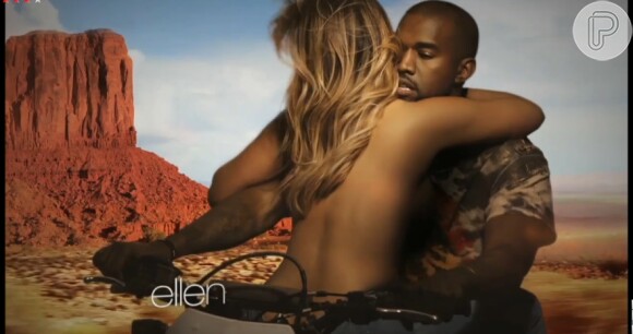 Kim Kardashian aparece de topless no novo clipe de Kanye West, 'Bound 2'