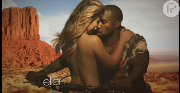 Kim Kardashian e Kanye West protagonizam cenas quentes no clipe 'Bound 2'