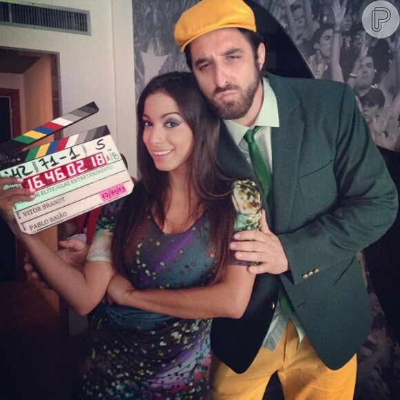 No domingo, 17 de novembro de 2013, Anitta filmou com Rafinha Bastos o longa-metragem 'Copa Elite'