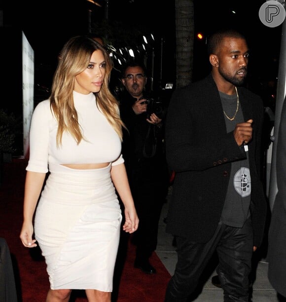 Kim Kardashian e Kanye West são pais de North West, de 5 meses