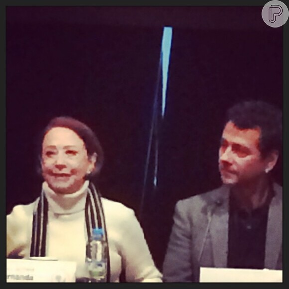 Fernanda Montenegro e Marcos Palmeira em Nova York, antes do Emmy Internacional 2013