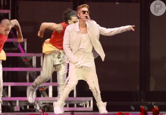 Justin Bieber durante show em Brisbane, Austrália