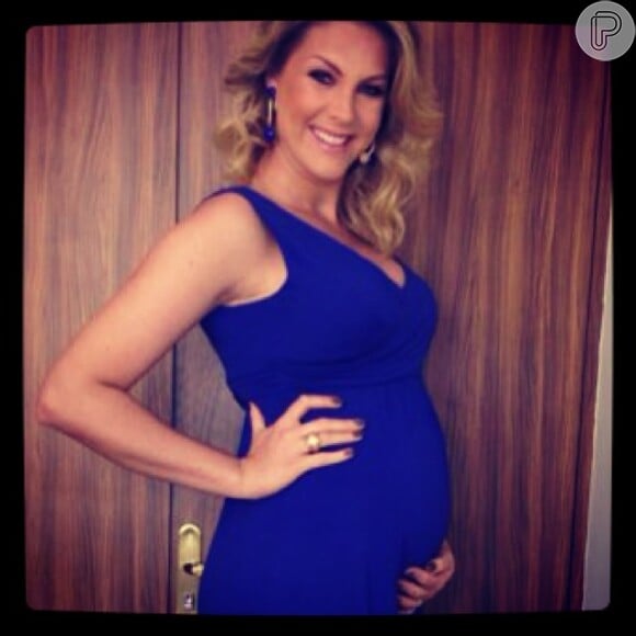 Ana Hickmann está grávida de seis meses