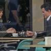 Jamie Dornan e Dakota Johnson aparecem pela primeira vez como Christian Grey e Anastasia Steele no set de filmagem de '50 Tons de Cinza'