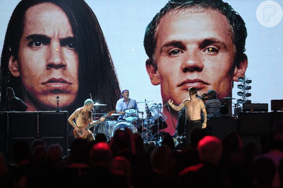 Depois dos shows em Belo Horizonte e São Paulo, Chad Smith e os demais integrantes do Red Hot Chili Peppers se apresentaram no Parque dos Atletas, na Barra da Tijuca, no Rio de Janeiro