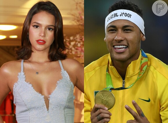 Segundo colunista, Neymar quer homenagear Bruna Marquezine gravando CD pra ela