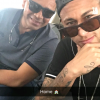 Neymar postou uma foto ao lado de seu pai no Snapchat nesta sexta-feira (7)