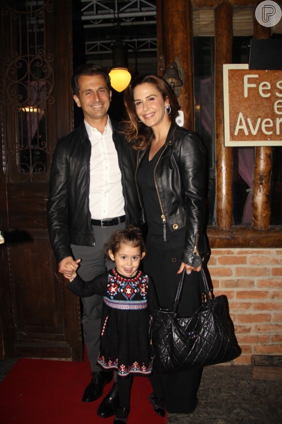 Guilherme Guinle levou a filha Minna, de 2 anos, e o marido Leonardo Antonelli, irmão de Giovanna Antonelli