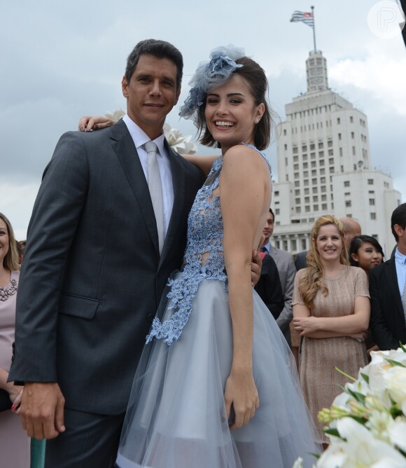 Patrícia (Maria Casadevall) e Guto (Márcio Garcia) se casaram no início de 'Amor à Vida'