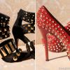 Os spikes e tachas viraram mania em 2013! A moda pegou não só em sapatos, mas em bolsas, pulseiras e roupas; Amora (Sophie Charlote) tinha vários sapatos de sua coleção com eles