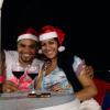 Naldo e Ellen Cardoso curtiram a noite de Natal com a família do funkeiro no haras da família, em Guapimirim: 'Feliz natal !!!!!!! Hohoho'