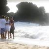 Luana Piovani batizou seu filho, Dom, de 1 ano e 10 meses, nesta quarta-feira, 1º de janeiro de 2014, na praia do Porto, em Fernando de Noronha