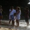 Dom, filho de 1 ano e 10 meses de Luana Piovani e Pedro Scooby, foi batizado nesta quarta-feira, 1º de janeiro de 2014, na praia do Porto, em Fernando de Noronha