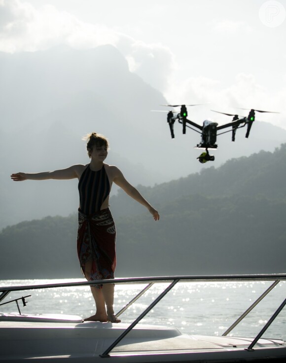 Um drone foi utilizado na gravação do sumiço de Isabela (Alice Wegmann), na novela 'A Lei do Amor'
