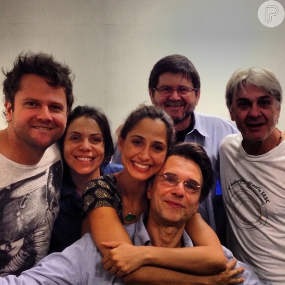 Camila Pitanga com Selton Mello e elenco do seriado 'Sessão de Terapia', do GNT
