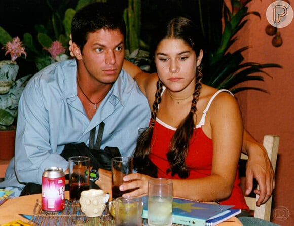 Priscila Fantin fez par romântico com Mário Frias em 'Malhação', na temporada exibida em 1999