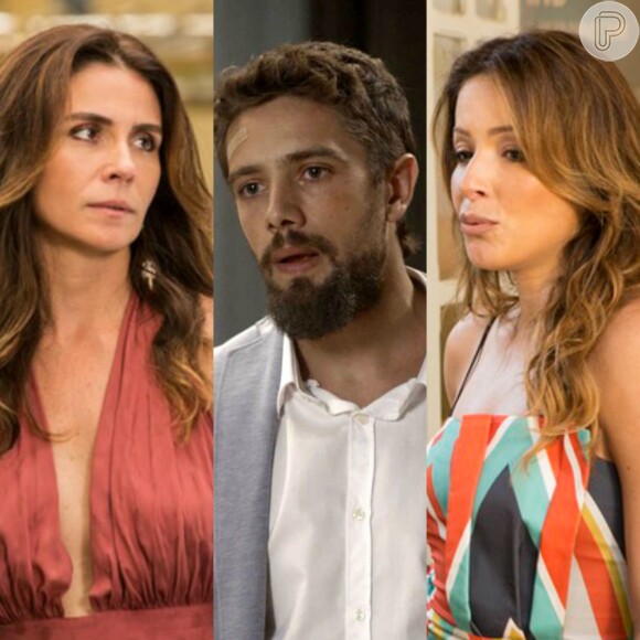 Alice (Giovanna Antonelli) dá uma bofetada em Cesar (Rafael Cardoso) para defender Sirlene (Renata Dominguez) na novela 'Sol Nascente', a partir de 30 de janeiro de 2017