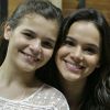 Bruna Marquezine se divertiu ao filmar a irmã Luana Marquezine: 'Família fitness'
