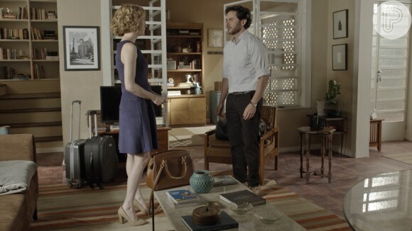 Augusto (Ricardo Tozzi) diz a Vitória (Camila Morgado) que não quer que ela leve Silvia (Regina Braga) para morar em sua casa, no capítulo que vai ao ar sábado, dia 28 de janeiro de 2017, na novela 'A Lei do Amor'