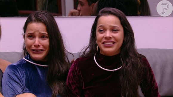Gêmeas choram ao ouvir discurso de Tiago Leifert