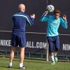 Neymar treinou separado dos colegas de clube
