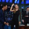 Gisele Bündchen foi uma das convidadas do programa de TV 'Late Night With Jimmy Fallon'; ela esteve ao lado do ator Matthew McConaughey