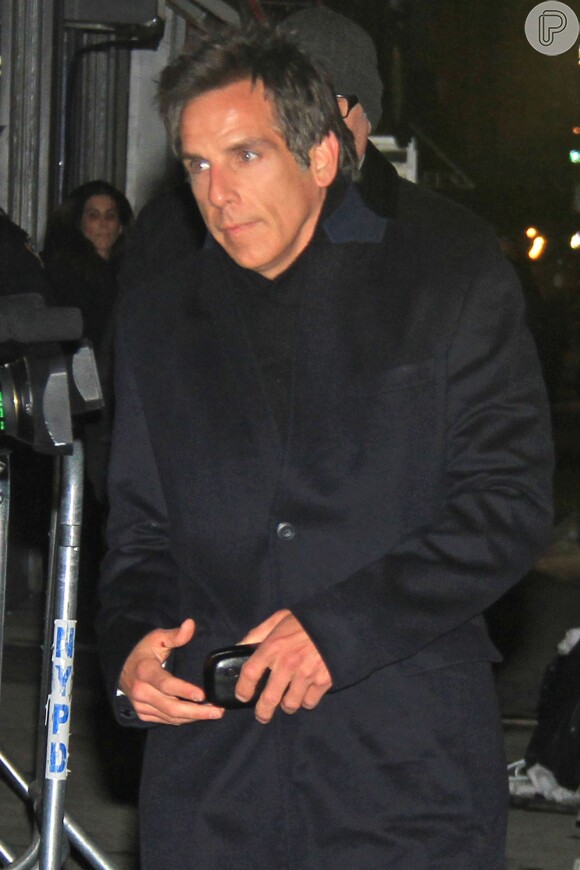 Ben Stiller compareceu ao velório de Philip Seymour Hoffman, em Nova York, nos EUA