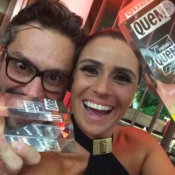 Alexandre Nero e Giovanna Antonelli agradecem aos fãs pelo prêmio: 'Obrigada, amores'