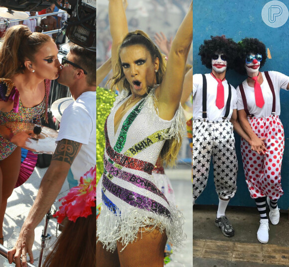 Ivete Sangalo ganhou beijo do marido, usou três fantasias na Avenida e se caracterizou como palhaça para curtir a folia de rua na pipoca. Veja mais momento divertidos da cantora no Carnaval 2017!