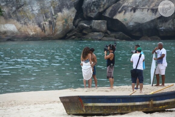 Giovanna Antonelli e Bruno Gagliasso gravaram cenas do casal Mario e Alice, de 'Sol Nascente', nesta segunda-feira, dia 06 de março de 2017
