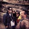 Malvino Salvador e Kyra Gracie viajaram recentemente para a Itália com um casal de amigos