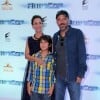 José Padilha lançou seu filme no Rio de Janeiro na noite dia 18 de fevereiro de 2014, ao lado da mulher e do filho