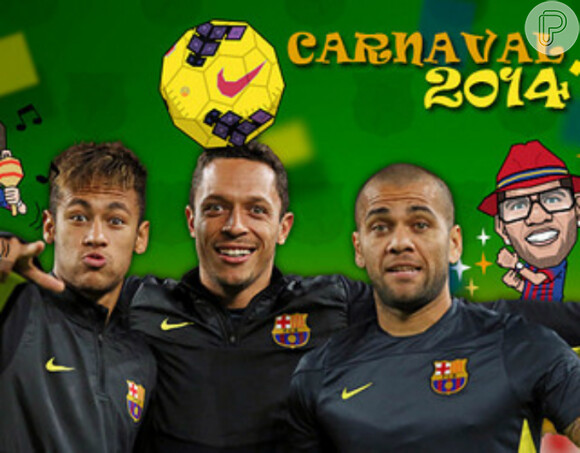 Neymar cumpre agenda profissional durante o carnaval. Neste domingo, 2 de março de 2014, ele joga na Espanha. Na segunda, o craque viaja para África do Sul, onde jogará na Quarta-feira de Cinzas com a Seleção