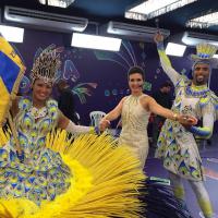 Fátima Bernardes e famosos celebram vitória da Unidos da Tijuca no Carnaval 2014