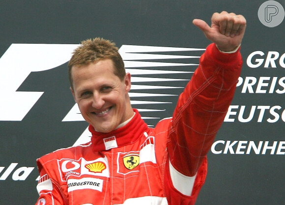 Michael Schumacher, que pesava 75 kg, está com 55 kg