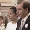 Ingrid Fridman ao lado de Ricardo Petraglia em cena do casamento da personagem de Maria Ribeiro em 'História de Amor'