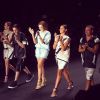 Bruna Marquezine, Fiuk, Sophia Abrahão e Di Ferrero desfilam pela Coca-Cola Jeans, no Fashion Rio, em 9 de abril de 2014