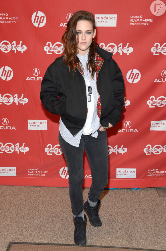 Kristen Stewart também é fa do estilo boyish e usa o estilo tanto em premiações quanto no seu dia a dia