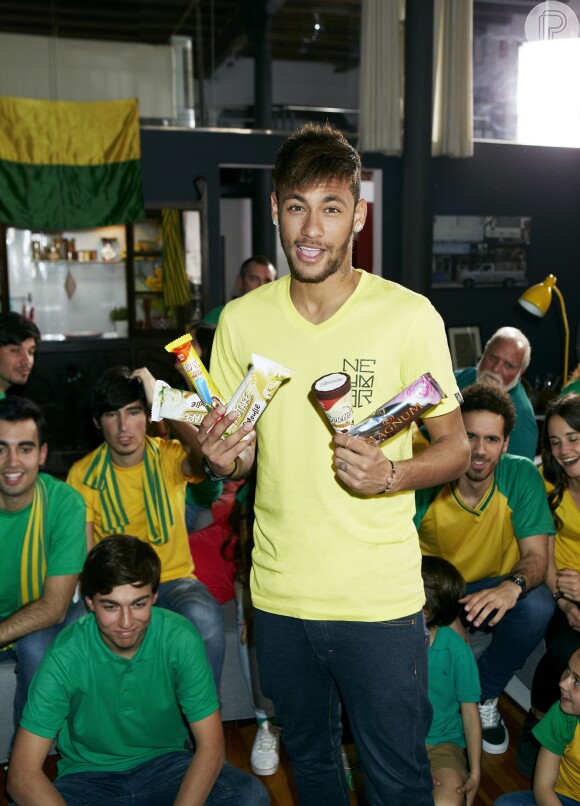 Neymar é o novo garoto propaganda da arca de sorvetes Kibon