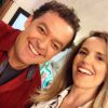 Mariana Ferrão posa ao lado de Fernando Rocha, apresentador do 'Bem Estar'; jornalista registrou reencontro e comparilhou a foto na rede social Instagram nesta sexta-feira, 2 de abril de 2014