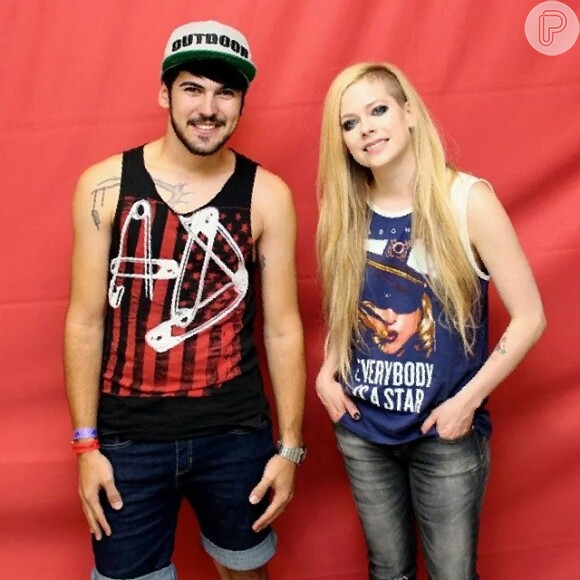 Elvis Albertin com Avril Lavigne: 'Ela não me decepcionou'