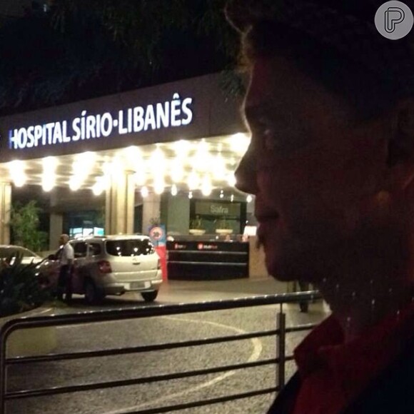 Netinho volta ao hospital Sírio-Libanês, em São Paulo, para fazer exames de rotina (8 de maio de 2014)