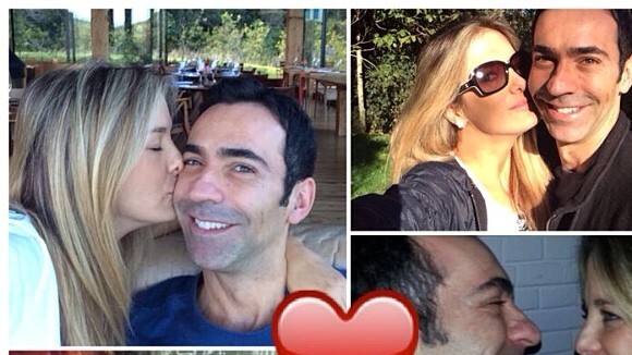 Ticiane Pinheiro comemora três meses de namoro com Cesar Tralli: 'Tão feliz'