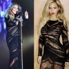 Mariah carey usou, no World Music Awards 2014, nesta terça-feira, 27 de maio de 2014, um vestido bem parecido e da mesma coleção de um que Beyoncé já havia usado