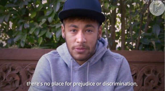 Neymar mostrou o seu apoio na campanha 'jogue com orgulho'