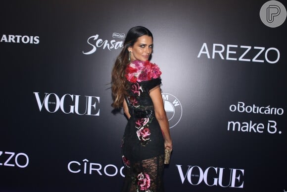 Fernanda Motta no Baile da Vogue, realizado no Hotel Unique, em São Paulo, na noite desta quinta-feira, 1º de fevereiro de 2018