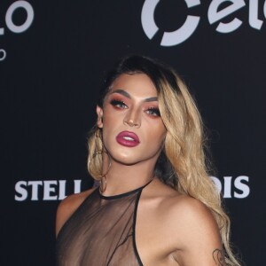 Pabllo Vittar de Alexandrine no Baile da Vogue, realizado no Hotel Unique, em São Paulo, na noite desta quinta-feira, 1º de fevereiro de 2018