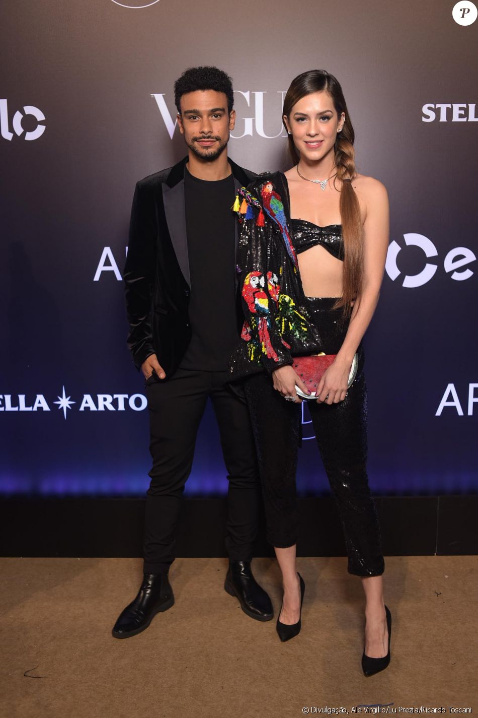 Sophia Abrahão e Sérgio Malheiros no Baile da Vogue, realizado no Hotel Unique, em São Paulo, na